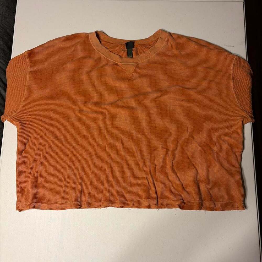 Wild Fable Women's Orange Crop-top
